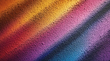 Vibrant gradient of colors on a textured surface, showcasing artistic expression.