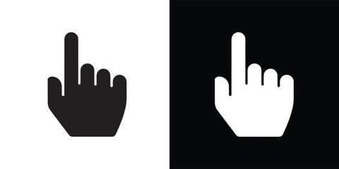 Obraz premium Finger swipe icon set, Slide line icon set gesture on white. Vector