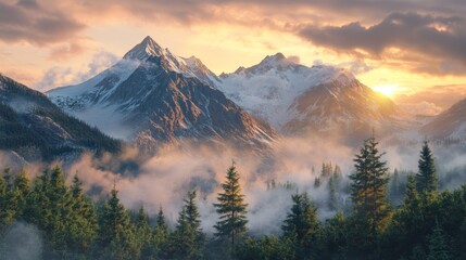 Scenic View of Blue Ridge Mountains at Sunset With Vibrant Sky and Rolling Hills Covered in Autumn Colors
