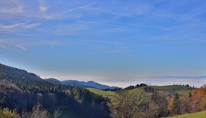 Herbstlandschaft auf dem Schauinsland bei Freiburg