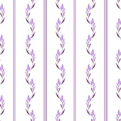 Nature-Inspired Botanical Print: Minimalist Garden Theme for Fabric and Fashion Design