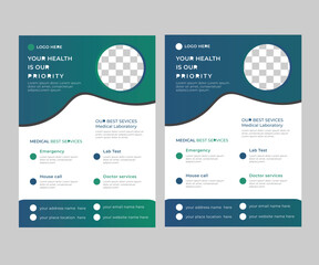Simple Minimalistic Creative Flyer Template Design
with shape  