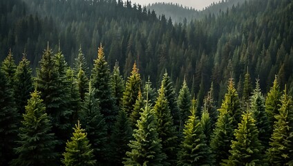 Obraz premium Fir trees.