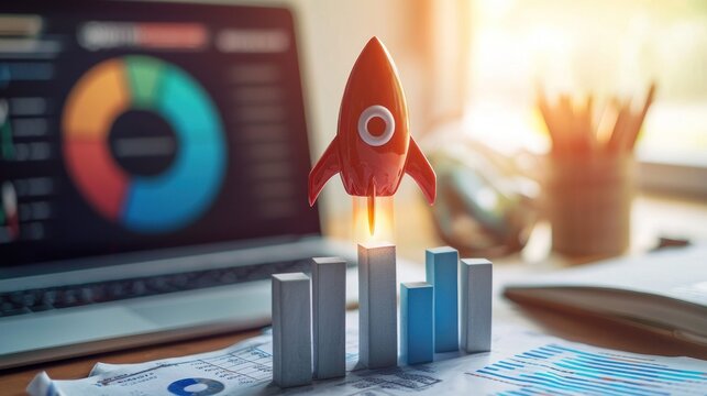 A startup expands its product line after a successful launch, introducing new features and services to attract a wider audience