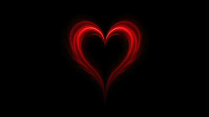 Beautiful Red Heart Design for Romantic Themes