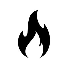 fire icon, flames isolated on transparent background, bonfire PNG