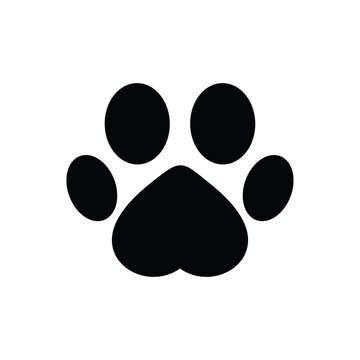 recommend clip art: paw print icon, Dog or cat footprint isolated on transparent background, paw print PNG