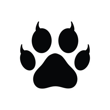 recommend clip art: paw print icon, Dog or cat footprint isolated on transparent background, paw print PNG