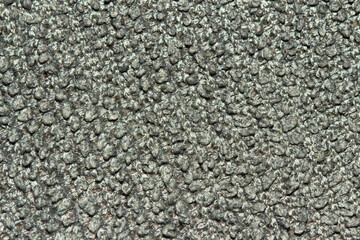 The surface of the fabric is gray, carpet.