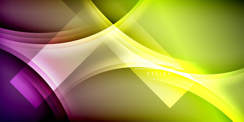 Expressive poster with shadow lines. Features technology, minimalist, and business themes, bright vibrant color schemes