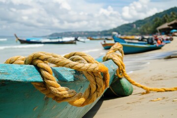 Fototapeta premium Patong Beach in Phuket, Thailand. A Tropical Destination for Leisure and Fun
