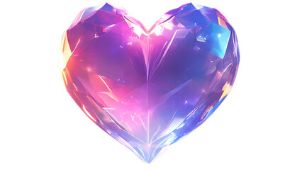 Fototapeta premium Iridescent Crystal Heart