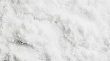 Soft fluffy snow creates a serene and pure winter background for minimalist design projects
