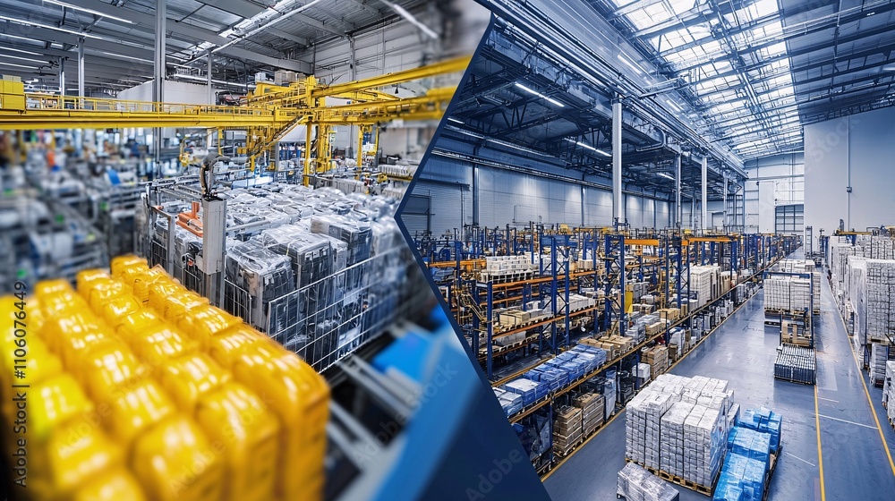 Aufkleber economic windfall and logistics automation optimize warehouse storage and resources for efficient or