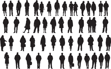 silhouette of people