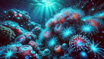 Fototapeta premium coral reef in the sea