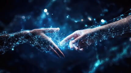 Connection Through Digital Realms and Light