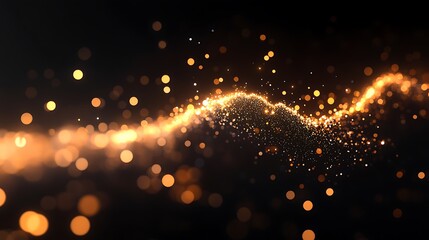 A sharp upward trend on a digital line graph with golden sparks highlighting the growth