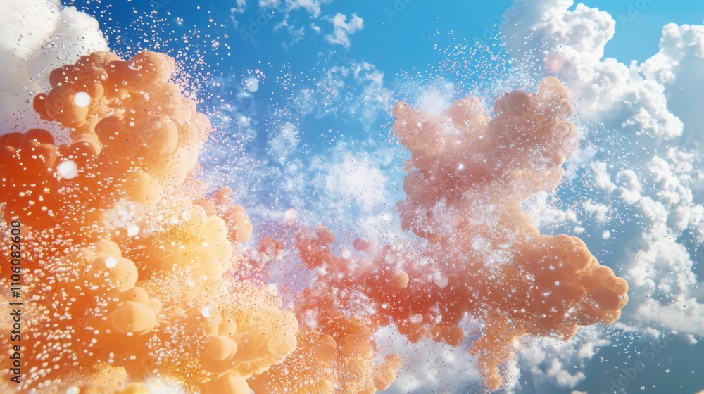 Poster visualizing the cloud microbiome ecosystem scientific insights into aerial microbial diversity atmos