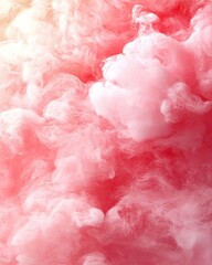 Fototapeta premium Pink Cotton Candy. Colorful Candy Floss in Red and Pink Tones