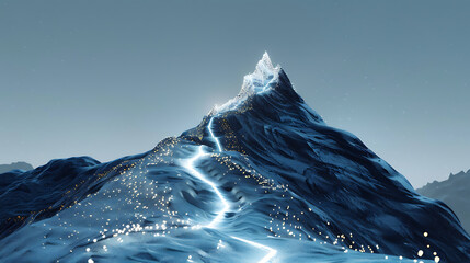 Path to mountain top. HD image