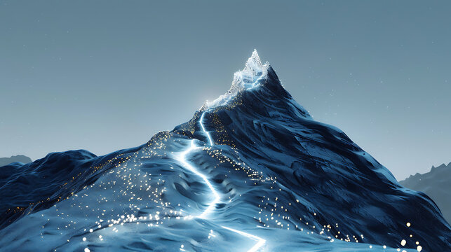 Path to mountain top. HD image