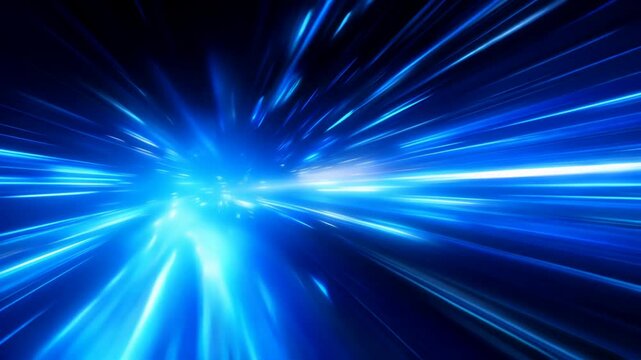 Speed ​​light blue abstract technology background