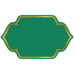 Abstract arabic door window vector template, good for islamic frame design template. Islamic Golden Banner.