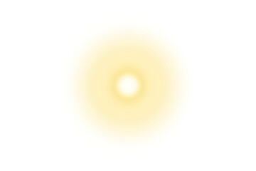 PNG yellow glow light effect. Transparent background. Sun, sunlight glowing, Flare light, Summer spring design elements. Cut out