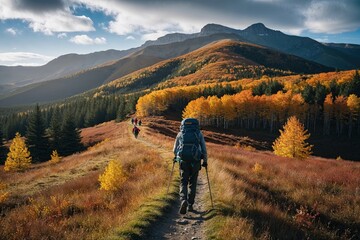 Autumn Hiking Adventure Discovering Scenic Trails and Landscapes