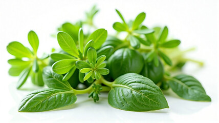 Obraz premium fresh basil leaves