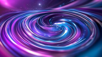 A swirling cosmic vortex of vibrant colors and light, evoking a sense of depth and motion.