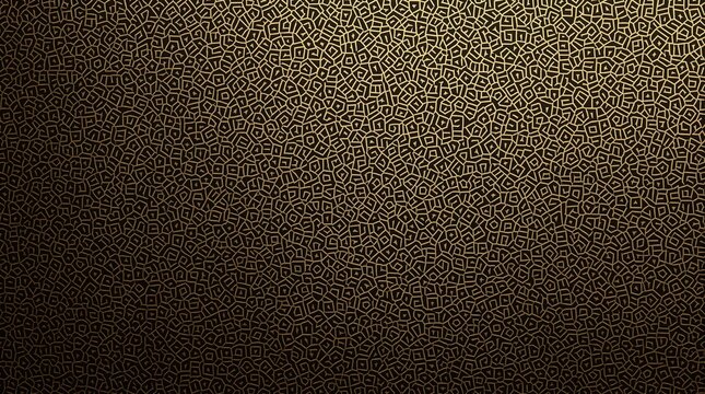 Deep, rich gold background with intricate patterns of M.C. Escher-inspired tessellations, golden tessellation, complex patterns