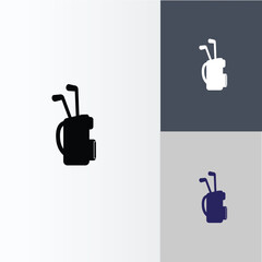 Golf Stick Bag Icon Icon Grass Stick Vector 
