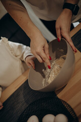 chef preparing dough for baking
