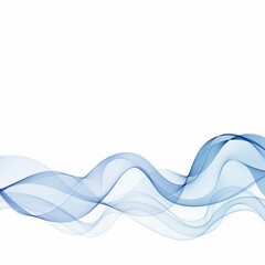 Blue wave abstraction. Brochure Template. Eps 10