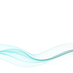 Obraz premium Abstract light blue wave. Vector curves. eps 10
