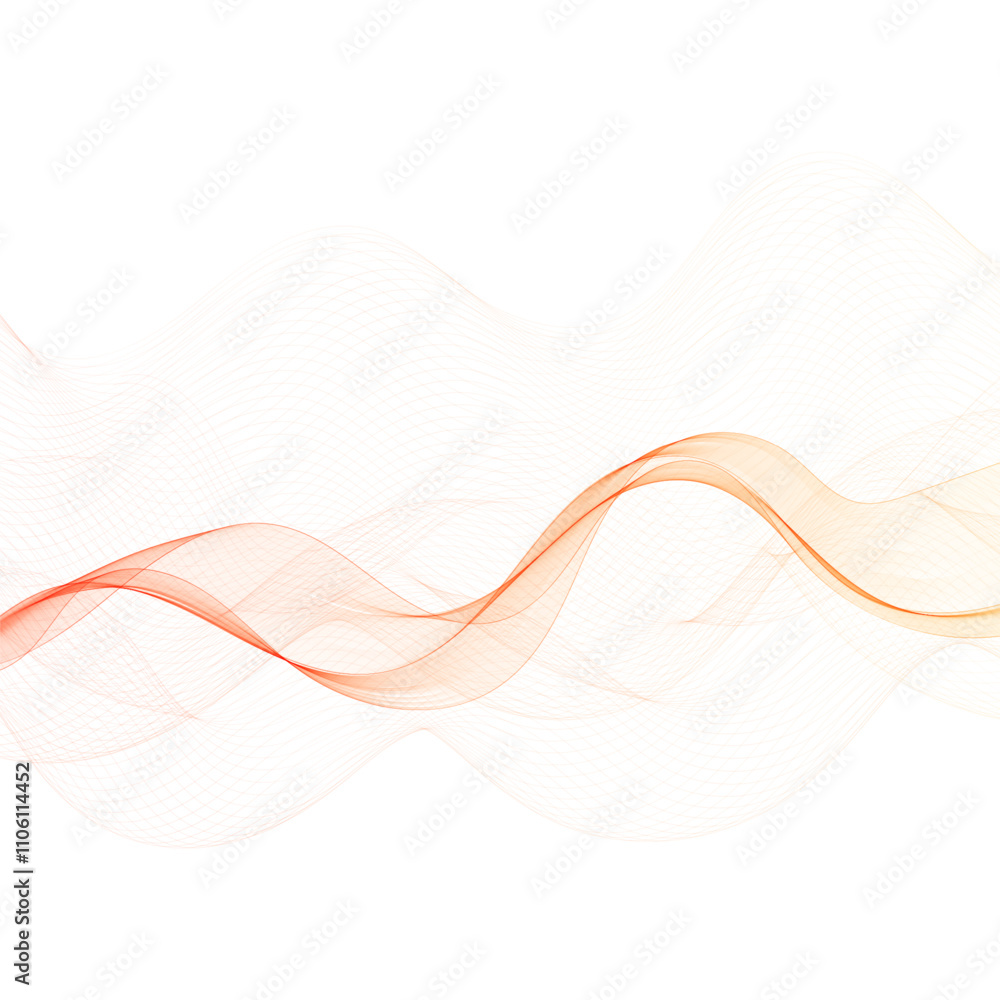 Fototapete abstract vector background. design element - colored waves. red wave. template for advertising, comp