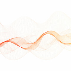 Abstract vector background. Design element - colored waves. red wave. Template for advertising, computer background. Eps 10