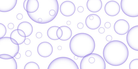 Colorful bubbles. Abstract, Colorful transparent pink, blue and soap bubbles floating in the air. Modern abstract light pink bubble background with circles. Banner pattern with copy space illustration