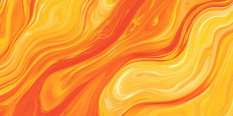 Vibrant orange and white swirls blend together, forming an abstract pattern. This striking design captures the essence of movement and energy, resembling flowing liquid light.