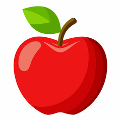 red apple illustration