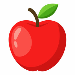 red apple illustration