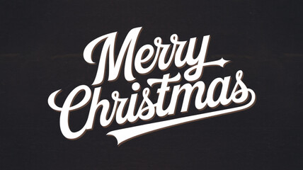 merry christmas lettering