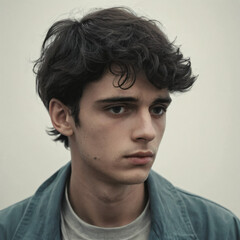 a melancholy young man