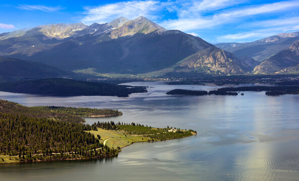 Colorado's Lake Dillon in Summit County is actually a large reservoir