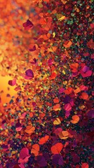 Vibrant colorful butterflies in a whimsical abstract design digital art bright environment aesthetic viewpoint nature concept