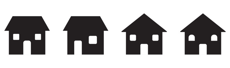 Web home icon for apps and websites, House icon, Home sign in circle or Main page icon