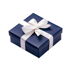 Obraz premium Elegant gift box with attractive ribbon for celebration isolated on a transparent background.