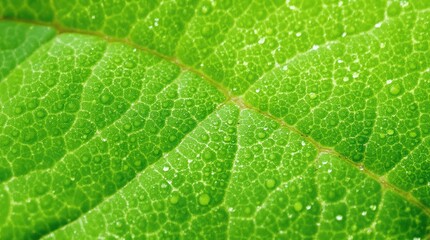 Obraz premium Large macro lens capturing intricate details of a background leaf, close-up, texture, leaves, nature, foliage